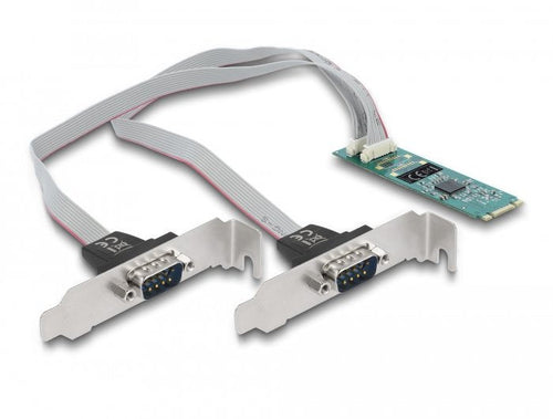 M.2 Card a 2 X Serie RS-232 DB9 With Standard And Low Profile Slotblenden — image 1