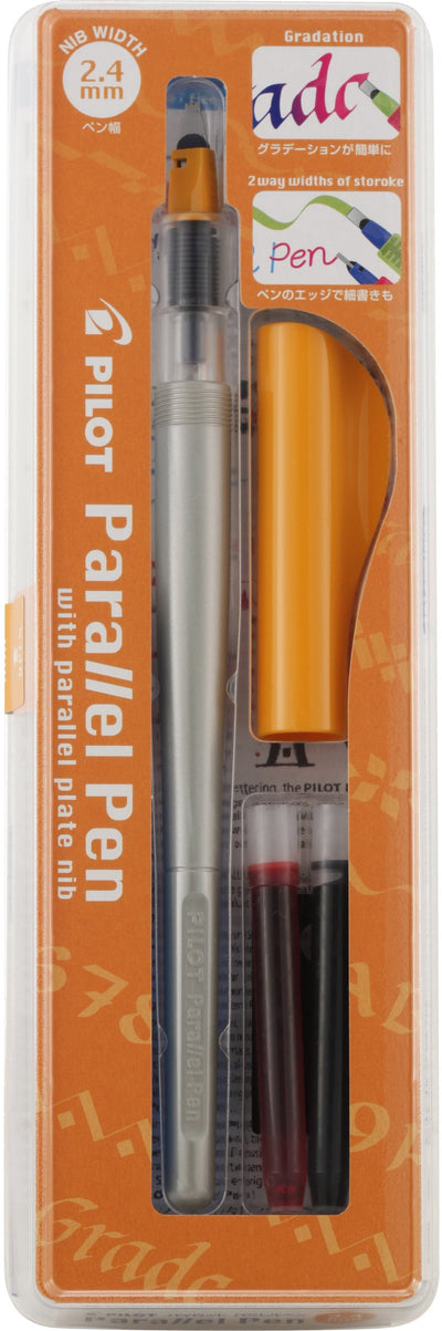 Pilot Pack Pluma Estilografica Parallel Pen 2.4MM - Punta Steel - Trazo 2.4MM - 2 Recargas, Kit Cleaning Indoo — image 1