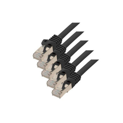 S-conn RJ45-RJ45, M-m, 0.25M Network Cable Black 0,25M CAT.7 S/FTP (s-STP) — image 1