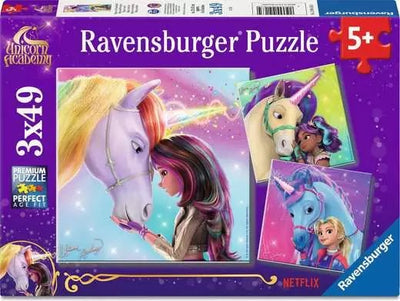 Ravensburger Puzzle Kids Unicorn Academy - Magia And Amistad 3X 49 Pieces 12004163 — image 1
