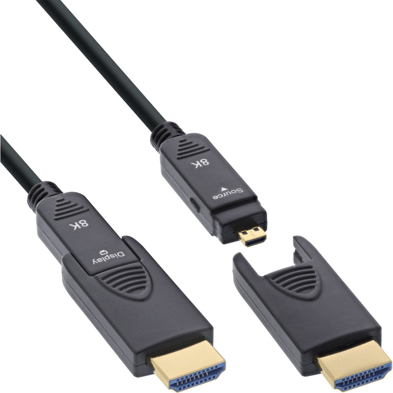 Inline® HDMI Aoc Cable Ultra High Speed Hdmi, 8K4K, Detachable Plug, 10M