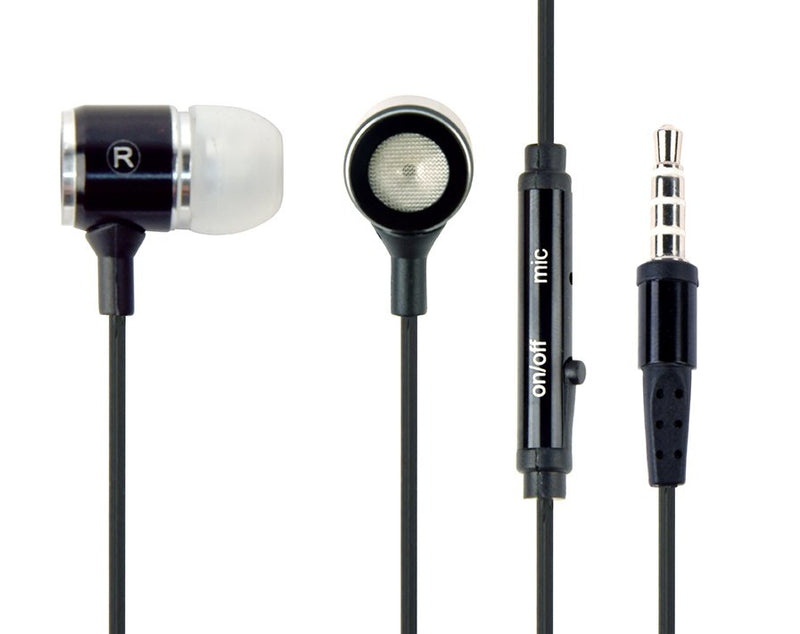Gembird MHS-EP-001 Headphones Stereo Metal With Microphone And Control Volumen Negro-blanco