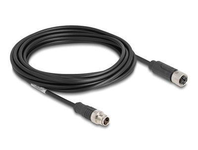 Delock 80862 Cable M12 Codificado X 8 Pin Male a Female Pvc 5M — image 1