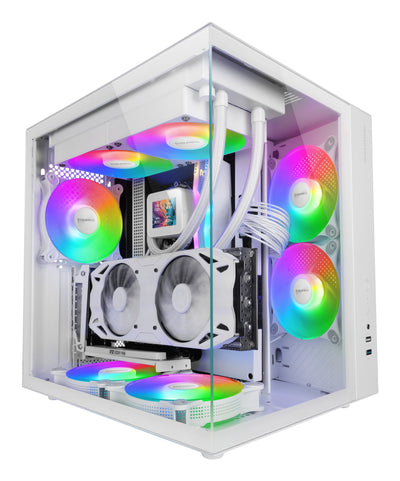 Mars Gaming Box Semitorre ATX Mcv-one Frgb White — image 1