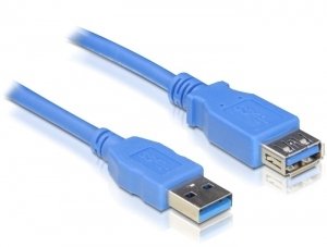 Delock USB 3.0 Male/Female a/a - 3M USB Cable USB a Blue