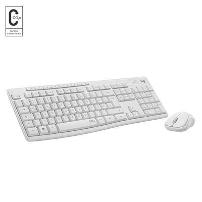 Logitech Keyboard English + Mouse MK295 RF Wireless QWERTY White — image 1