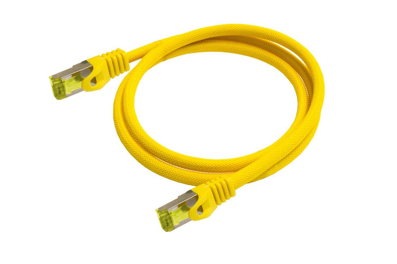 Python Cable Network M. CAT.7 Rohcable Nylongefl. Yellow 1,5M