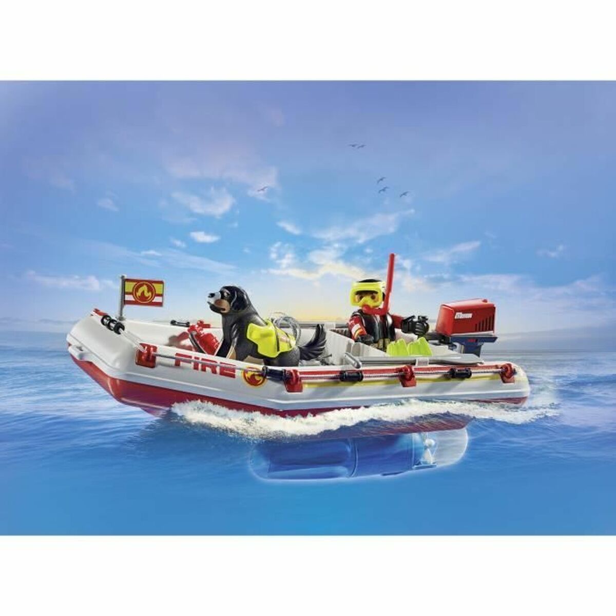 Playmobil Playset Playmobil Action Heroes - Fireboat And Water Scooter 71464 52 Pieces