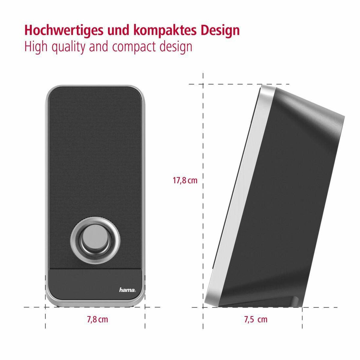 Hama Pc Speakers Hama 00173133 Black 6 W 4 W