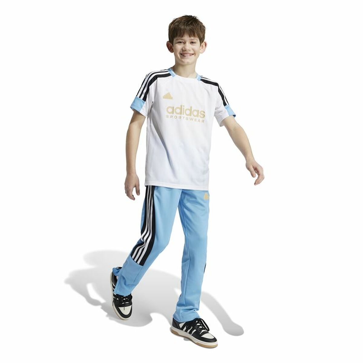 Child's Short Sleeve T-Shirt Adidas Nations White