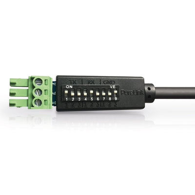 Purelink Puretools - RS232 Cable - 9 Pin D-typ/3 Pin Phoenix + Dip Switch, 1,5M — image 1