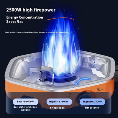 Outdoor Portable Gas Stove Portable Double-headed Folding Camping Stove
