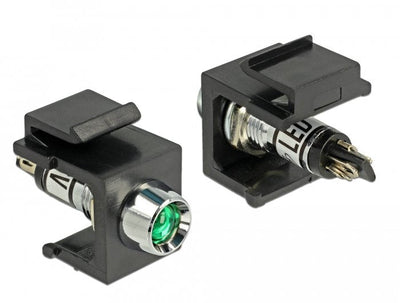 Delock LED Keystone Green 6V, Black 86456 — image 1