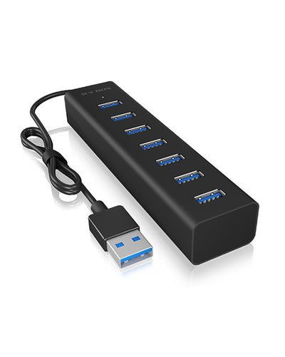 Hub 7 Ports Icybox IB-HUB1700-U3 Ports USB 3.0 Type a — image 1