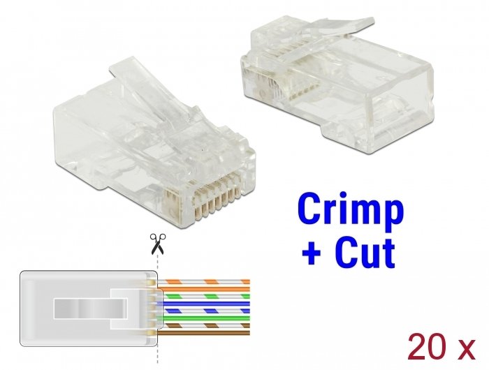 Delock 86453 Connector RJ-45 Transparent