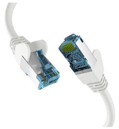 Efb RJ45 Network Cable With CAT.7 Rohcable White 0,5M — image 1