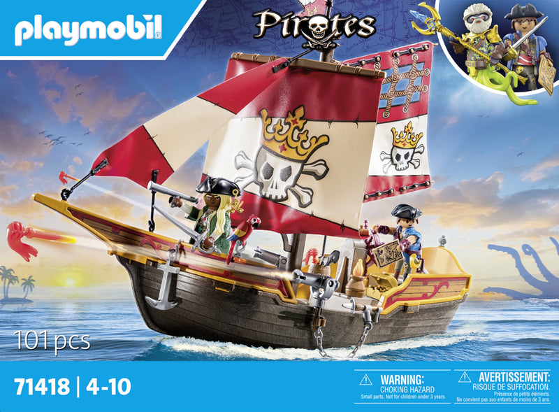 Playmobil Piraci 71418 Statek Piracki