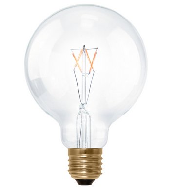 Segula LED Globe 95 Klar E27 3W 2200K Dimmbar
