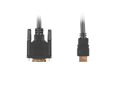 Lanberg Cable HDMI - DVI-D(18 + 1) M/M Single Link, Black 0,5M — image 1