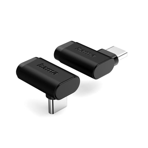 Hama Essential Adapter USB-C Acodado 90º - Power Up To 240W - Speed Up To 10GBIT/S - Power Delivery - Colour — image 1