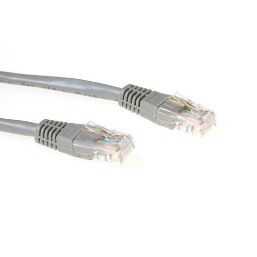 Grey 20 Meter U UTP CAT.6 Patch Cable With RJ45 Connectors