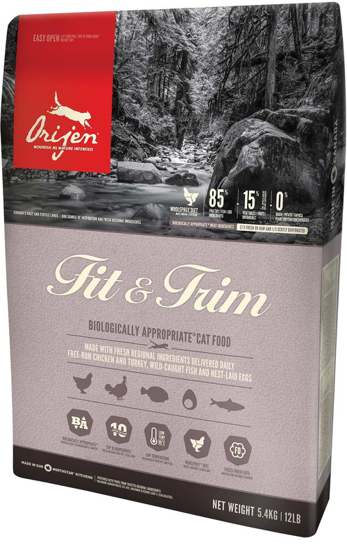 Orijen Fit & Trim Alimento Seco Gatos 5,4KG Adulto Pollo, Pavo — image 1