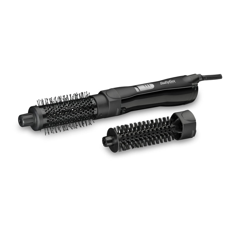 Babyliss Shape & Smooth Wamluftbürste For Kürzere Haare AS82E, 2 Bürstenaufsätze 30MM & 20MM