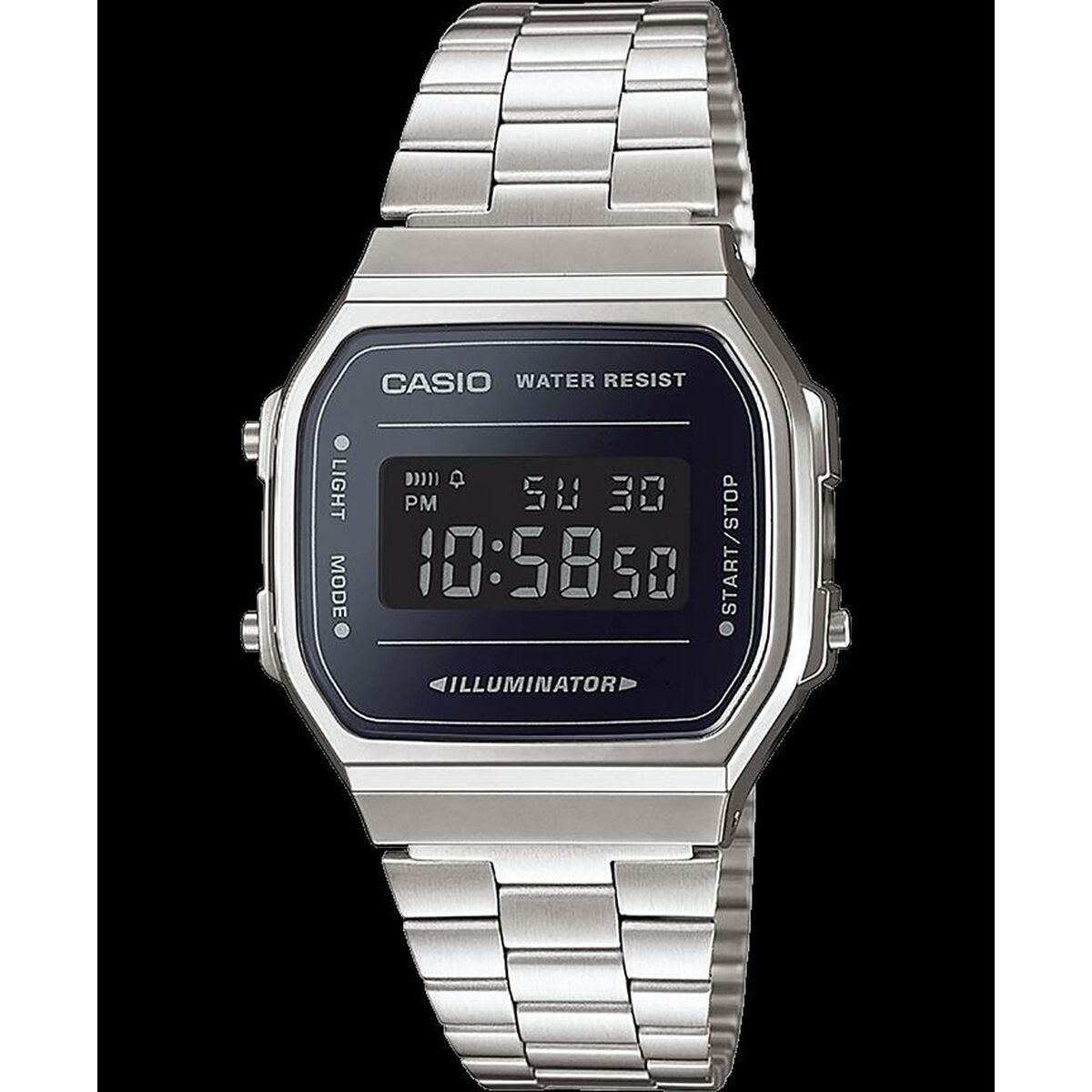Casio Men's Watch Casio A168Wem-1Ef Black Silver