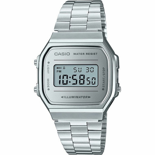 Casio Men's Watch Casio A168Wem-7Ef Grey Silver