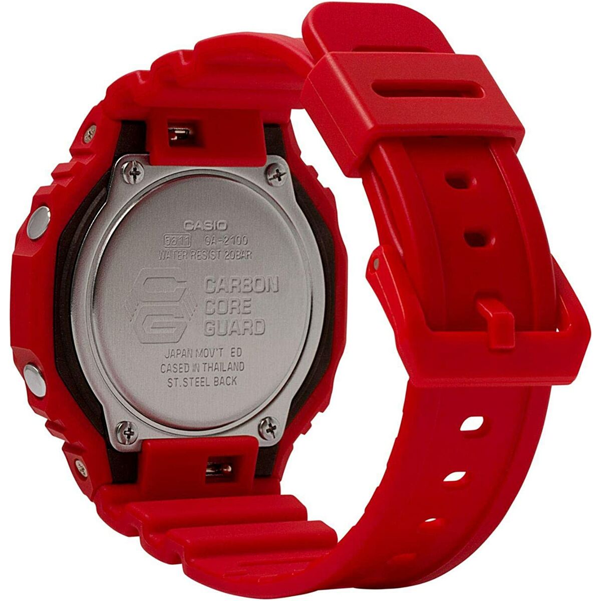 Casio Unisex Watch Casio Ga-2100-4Aer Red Multifunction