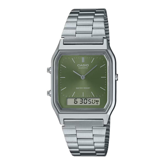 Casio Unisex Watch Casio Edgy Collection Sunray Dial - Green Moss