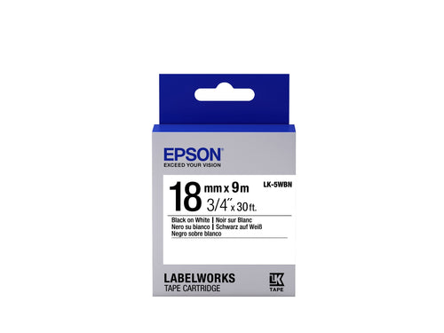 Epson Tape Standard - LK-5WBN Standard Black/White 18/9 — image 1