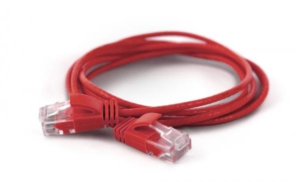 Wantecwire UTP, Cable Extra Thin CAT.6A, D 2,8MM, Red Length 0,20M