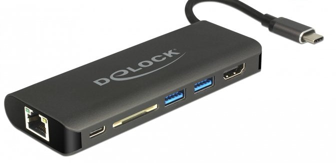 Delock 87721 Dockingstation USB-C HDMI 4K 30HZ/Gigabit LAN/USB Pd