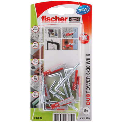 Fischer Blister 6 Tacos + Alcayatas Duopower Ø6X30MM 535000 — image 1
