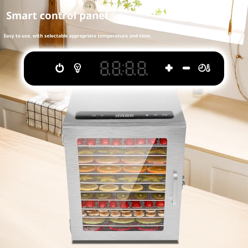 Portable Home 18-Layer Stainless Steel Fruit Dryer