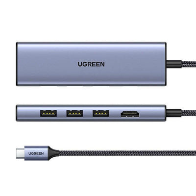 UGREEN Adapter Hub Revodok CM511 USB-C Do Hdmi, 3x USB-A 3.0, SD/TF — image 1