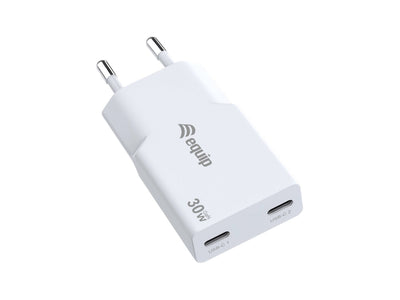Equip Charger 2PORT USB-C PD 3.0 USB-A GaN Slim 30W White — image 1