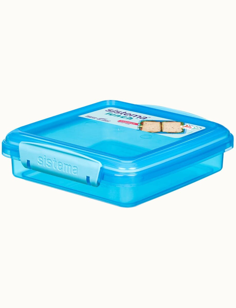Sistema 31646 Recipiente Almacenar Comida Rectangular Container 0,45 L Blue