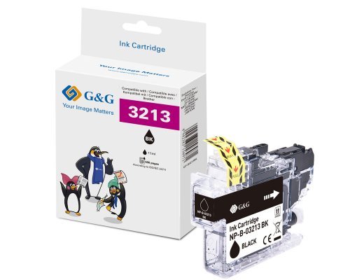 G&g Xl-cartucho Compatible With Brother LC-3213BK