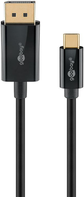 Goobay Cable Adapter USB , USB-C Male DisplayPort Male 4K 60HZ Black 2 Metres 21,6 Gbit/S 75705