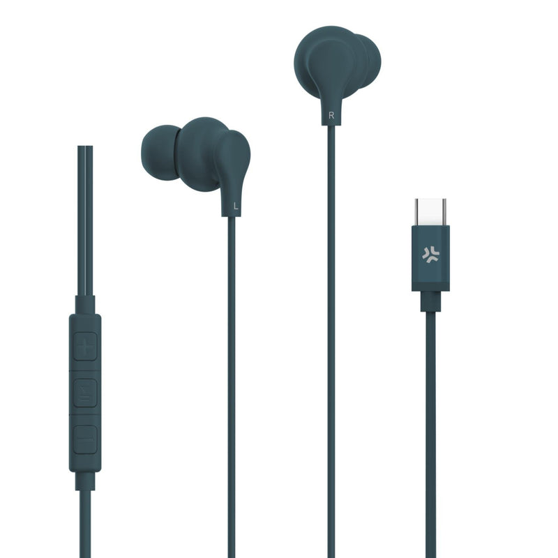 Headphones USB Cable -c Blue