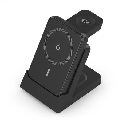 Aisens Charger Wireless USB-C 4 1 15W Mobile Phone Apple Watch, Headphones With Case Charging Black — image 1