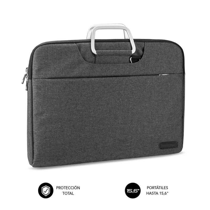 Subblim Case Business Laptop Sleeve Laptops Up To 15.6' Tape Trolley Grey