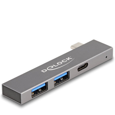 Delock 3 Port Slim USB Hub With USB Type-c a 1 X USB 5Gbps USB Type-c — image 1