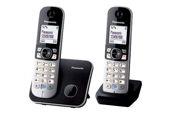 Panasonic Phone KX-TG6812 Dect Identificador Llamadas Black Silver