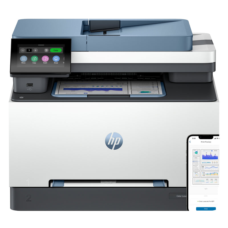 HP Multifunción Láser Colour Laserjet Pro Mfp 3302FDW Wi-Fi Fax Dúplex Adf White And Blue