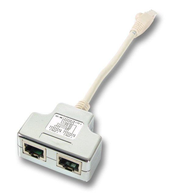 Efb T-adapter CAT.5E 2X10/100BASET For Cablesharing