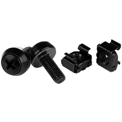 StarTech.com Paquete 100 Screws And Tuercas Enjauladas Cage Nuts M6X12MM Armarios Rack Black Screws And Tuerca — image 1