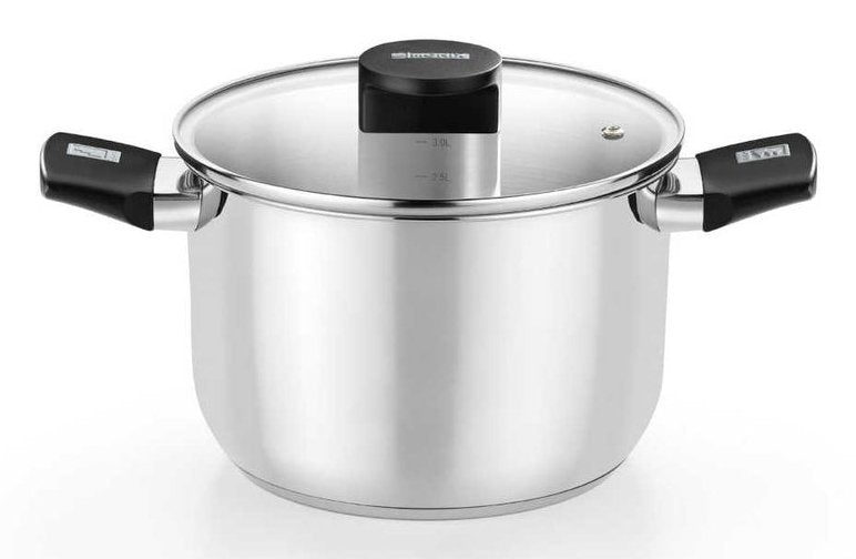 Pot Elite Inox M240222 22CM 5L Steel Inoxidable Apta Inducción